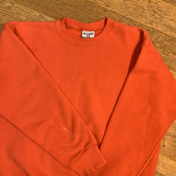 Vintage Lee Sturdy Sweats Heavyweight Medium Salmon Blank Crewneck Sweatshirt - Picture 1 of 10